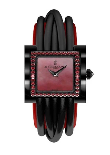 De Grisogono Allegra Acier Black PVD Coated Steel with Spinels Lady's Watch