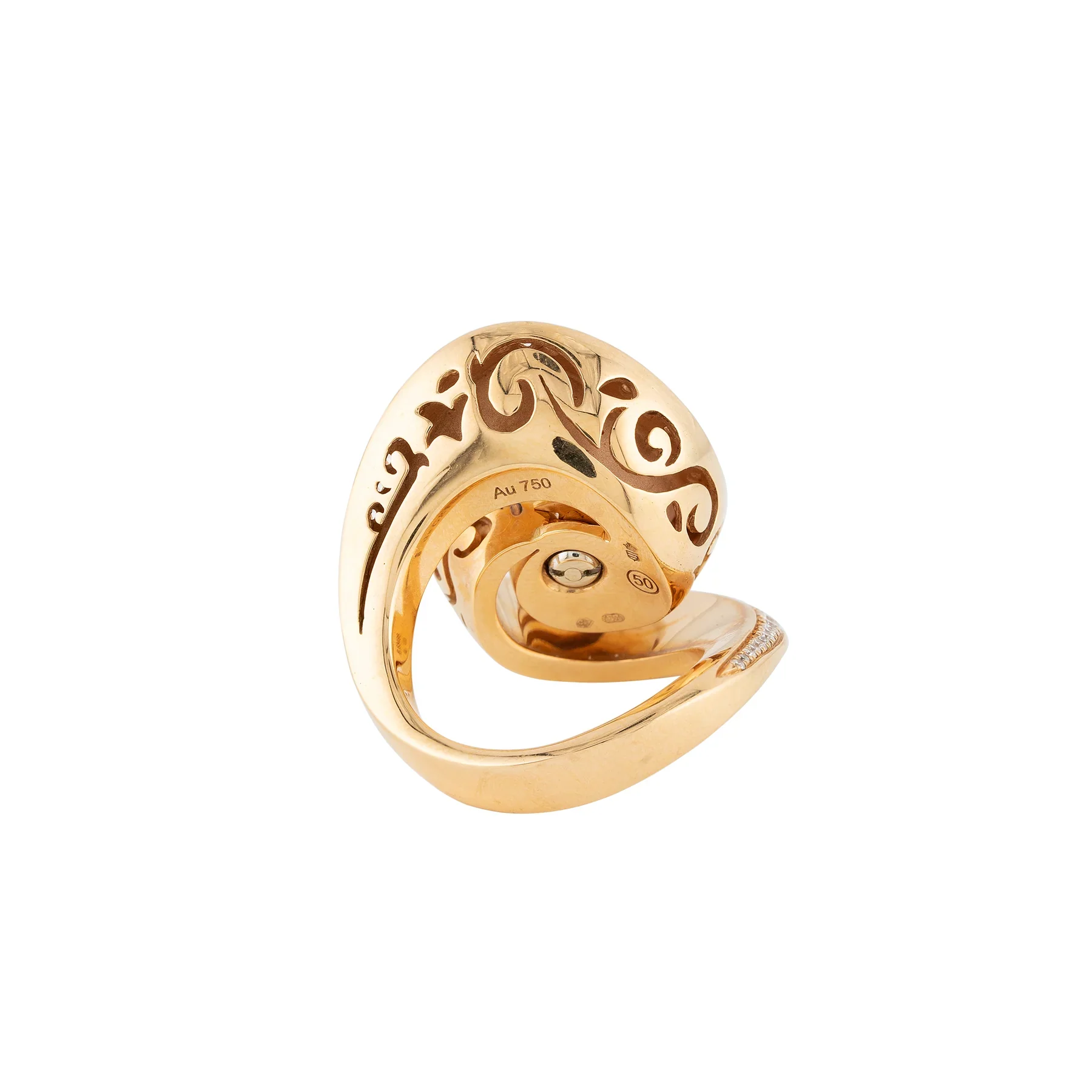 De Grisogono Chiocciolina Diamond Gold Lady's Ring - Image 2