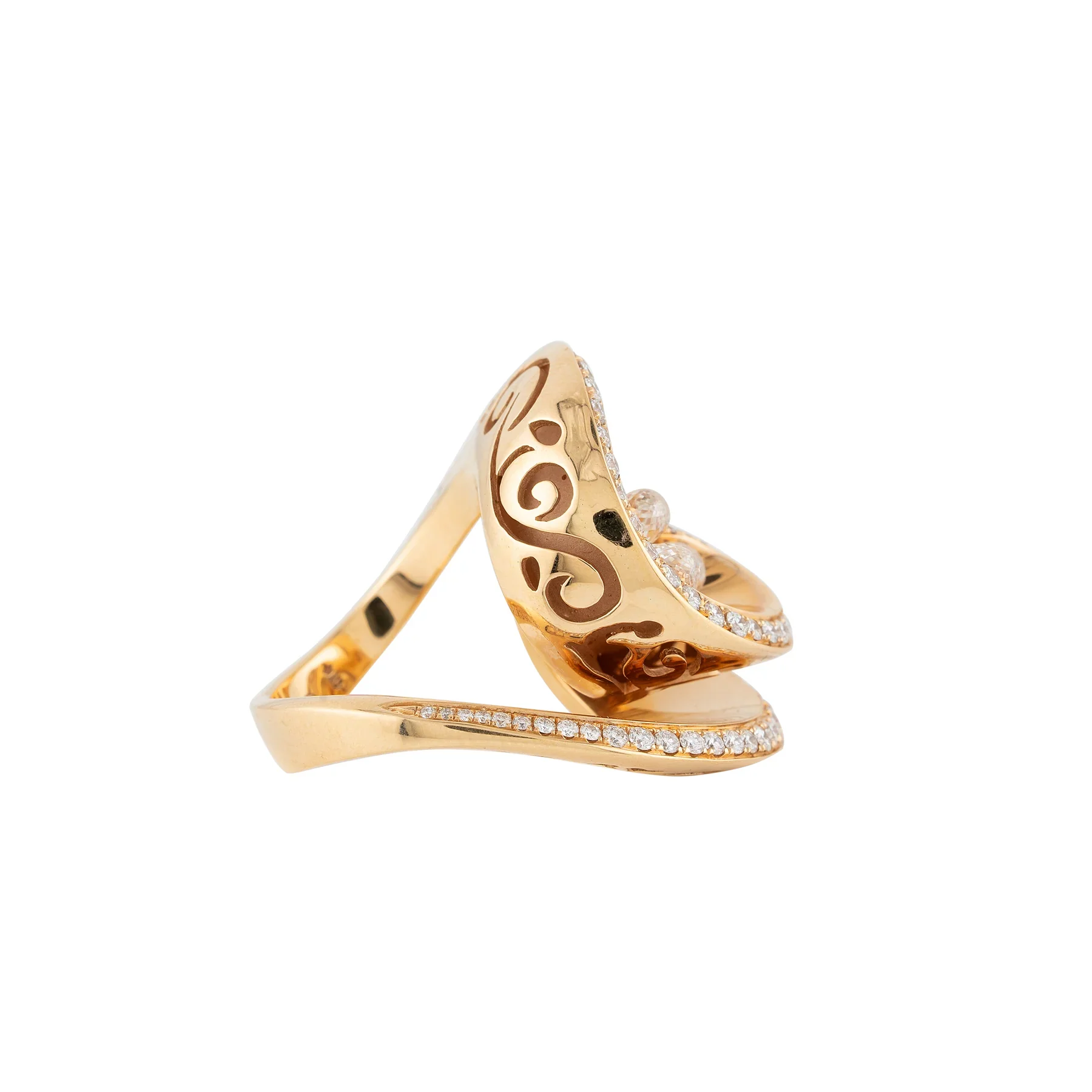 De Grisogono Chiocciolina Diamond Gold Lady's Ring - Image 3