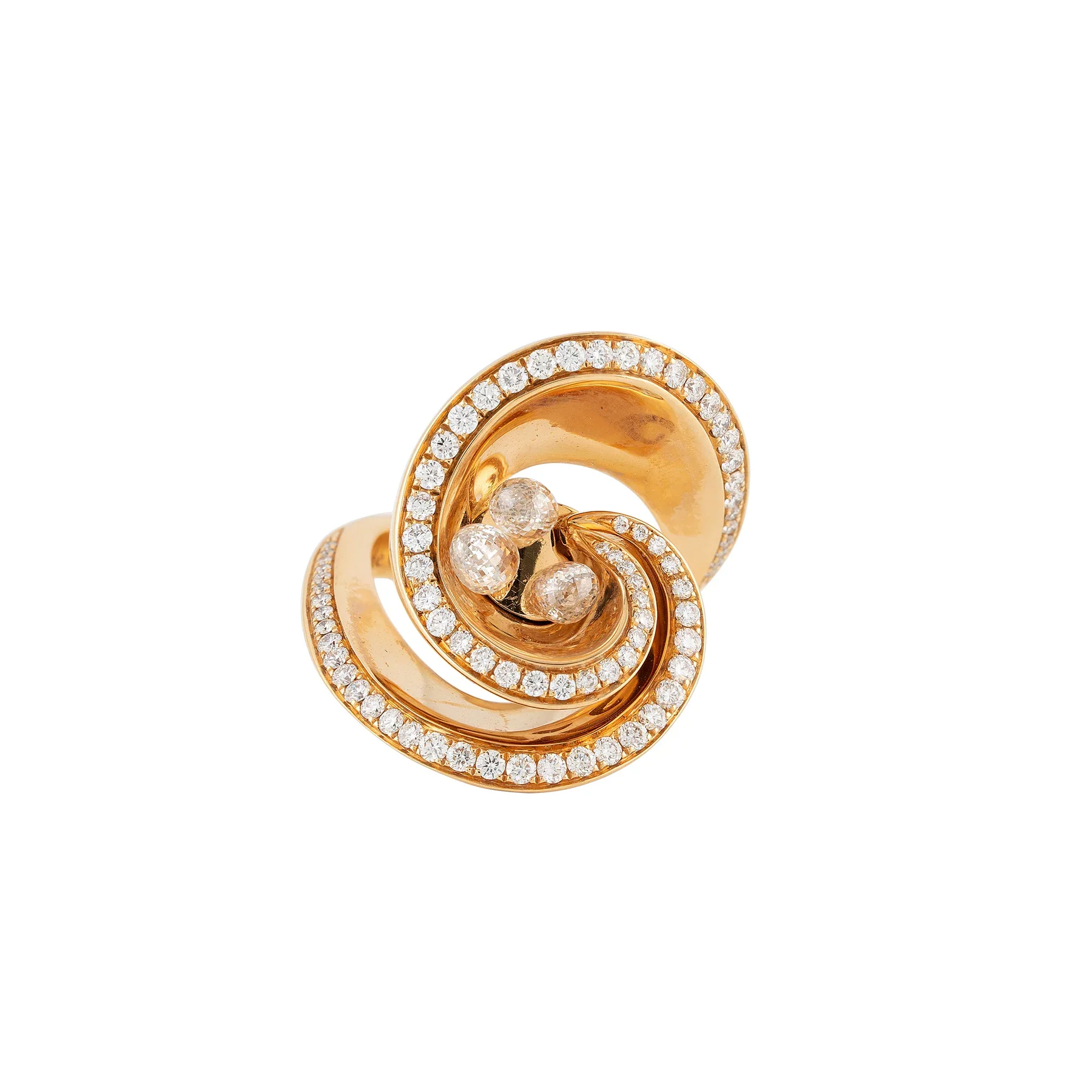 De Grisogono Chiocciolina Diamond Gold Lady's Ring - Image 4