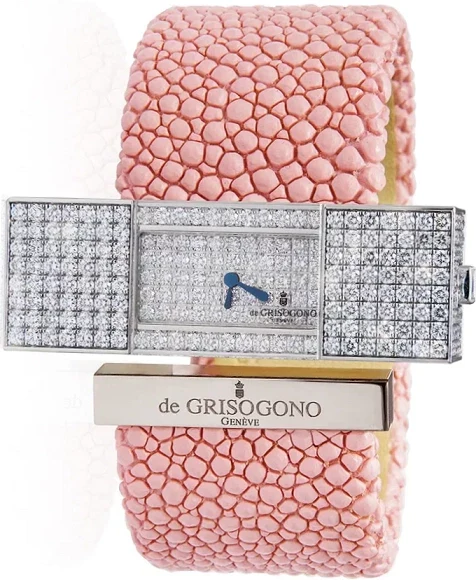 De grisogono Instrumentino 18K White Gold & Diamonds Lady's Watch