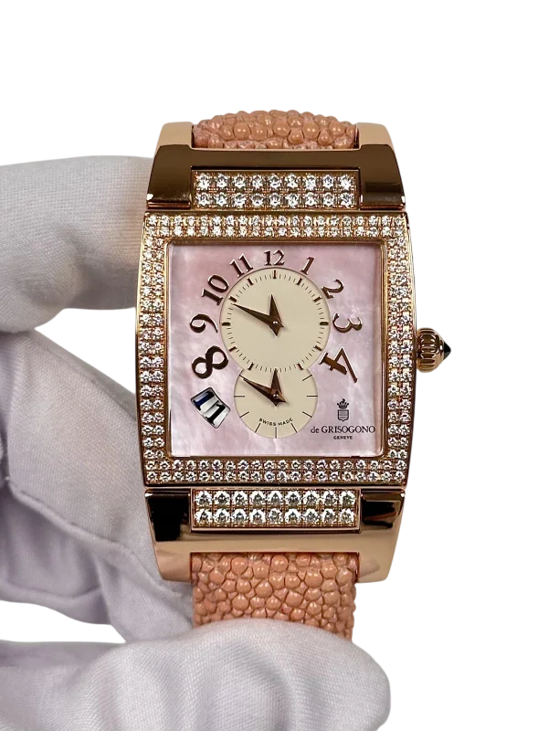 De grisogono Instrumento 18K Rose Gold & Diamonds Lady's Watch - Image 2