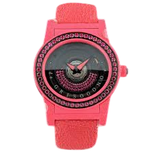 De Grisogono Tondo by night Coral Red Composite Fiberglass PLF & PVD Stainless Steel & Spinels Lady's Watch