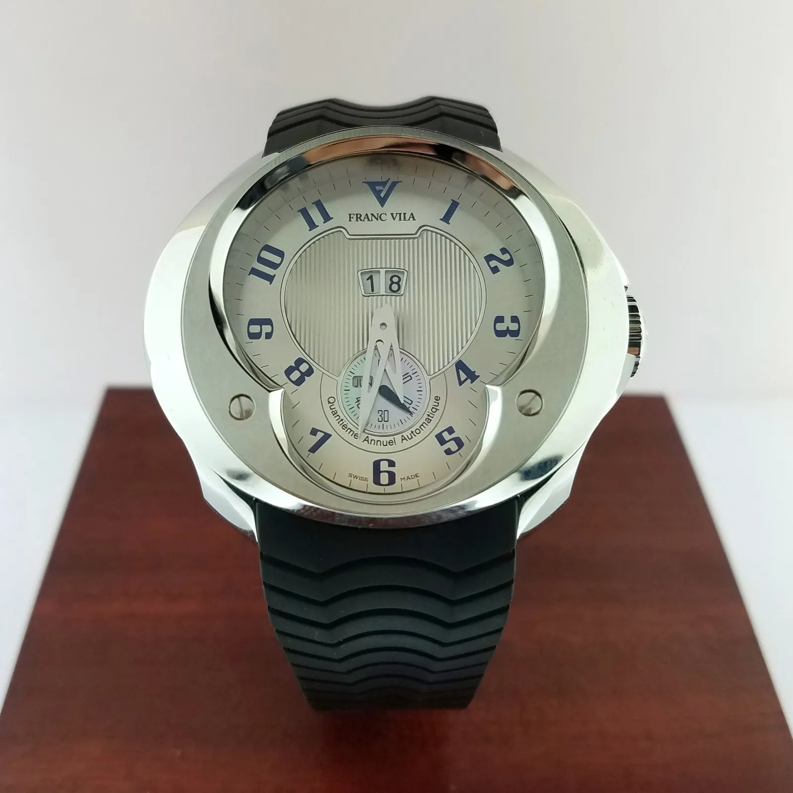 Franc Vila Esprit Unique Stainless Steel Rubber Men's Watch - Image 4