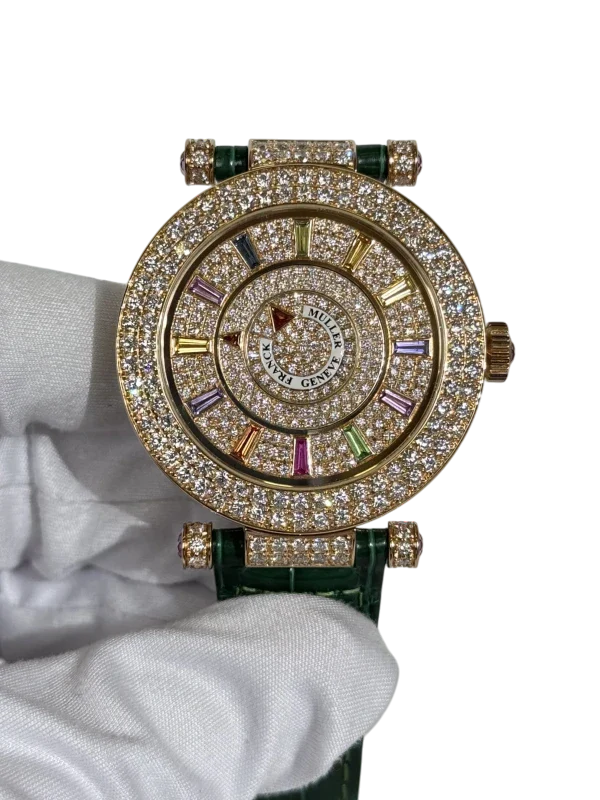Franck Muller Double Mystery Ronde 18K Rose Gold & Diamonds Lady's Watch - Image 2
