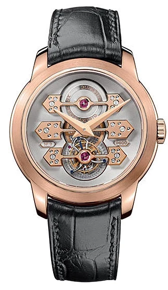 Girard Perregaux Haute Horlogerie Triple Bridge Tourbillon 18K Rose Gold Men's Watch