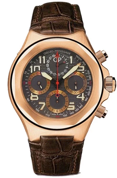 Girard Perregaux Laureato Evo3 Chonograph 18K Rose Gold Men's Watch