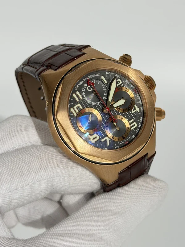 Girard Perregaux Laureato Evo3 Chonograph 18K Rose Gold Men's Watch - Image 5