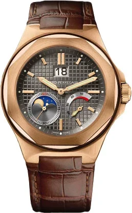 Girard Perregaux Laureato Evo3 Large Date Moon Phases Power Reserve 18K Rose Gold Men's Watch