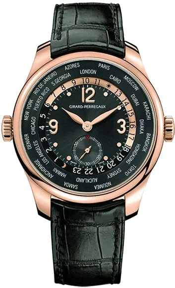 Girard Perregaux Traveller WW.TC Small Second 18K Rose Gold Men's Watch