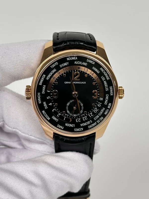 Girard Perregaux Traveller WW.TC Small Second 18K Rose Gold Men's Watch - Image 2