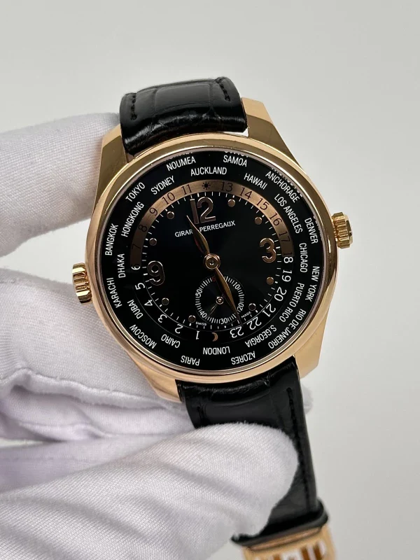 Girard Perregaux Traveller WW.TC Small Second 18K Rose Gold Men's Watch - Image 5