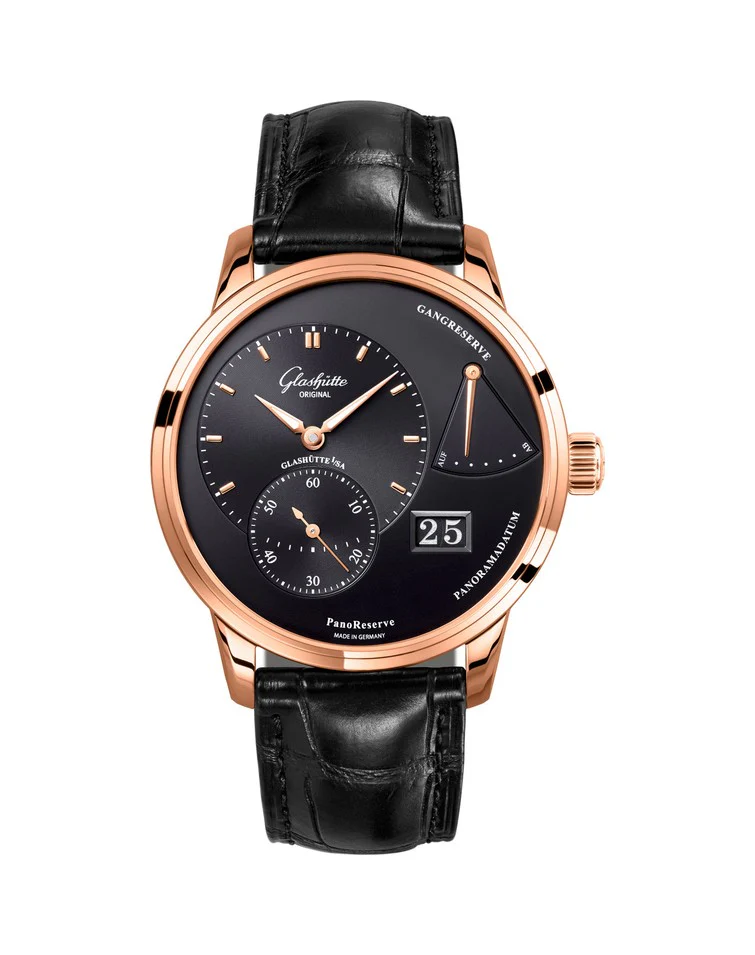 Glashutte Original Pano Matic Lunar Red Gold Men's Watch