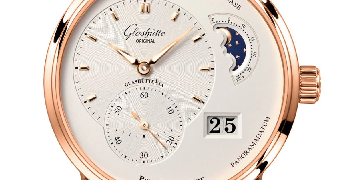 Glashutte Original Pano Matic Lunar Red Gold Men's Watch - Image 5