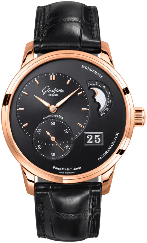 Glashutte Original Pano Matic Lunar Red Gold Men's Watch