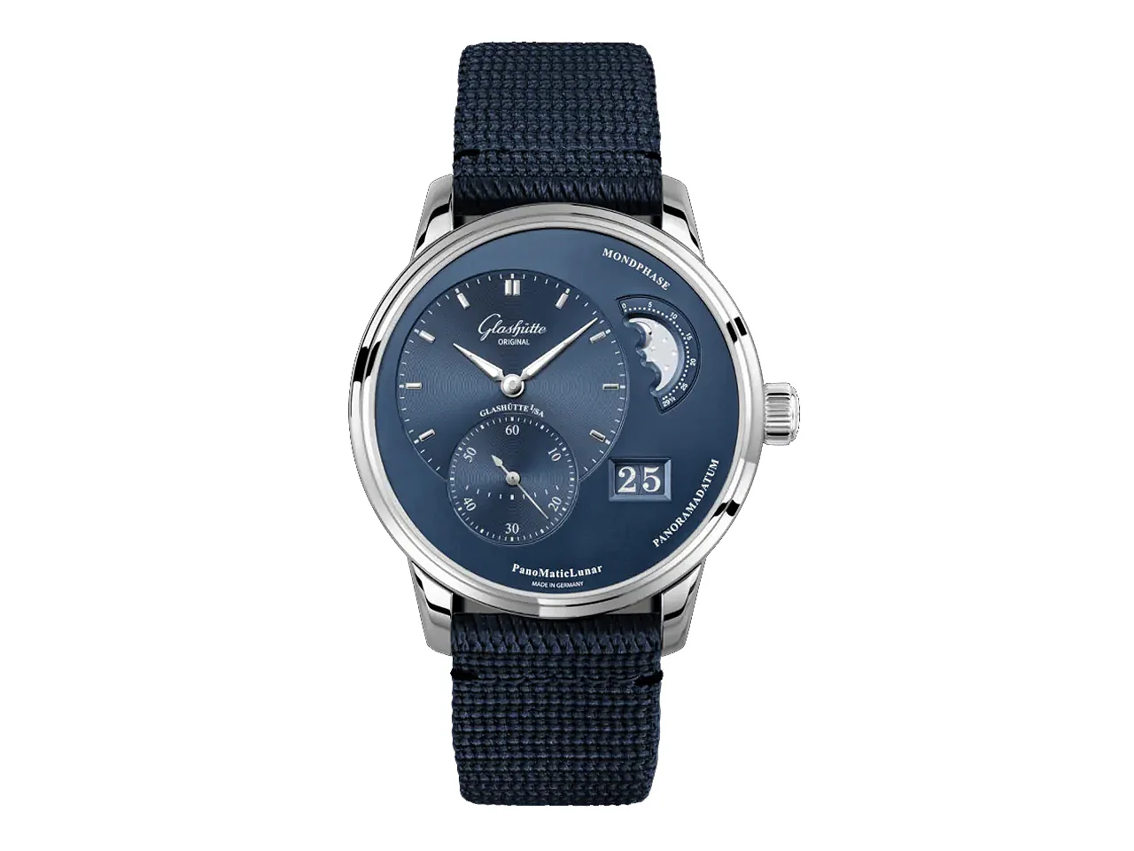 Glashutte Original Pano Matic Lunar Stainless steel Men's Watch