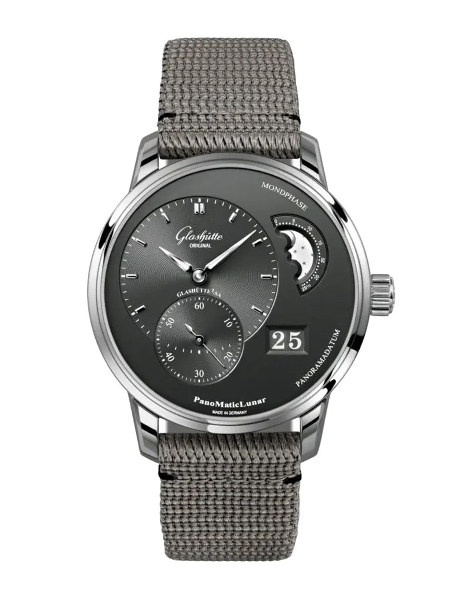 Glashutte Original Pano Matic Lunar Stainless steel Men's Watch