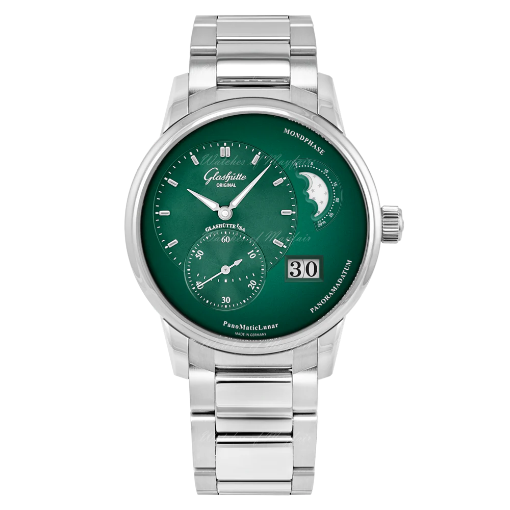 Glashutte Original Pano Matic Lunar Stainless steel Men's Watch