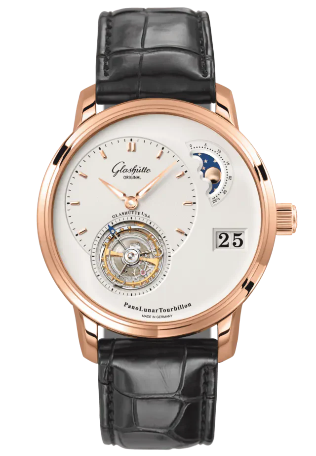 Glashutte Original Pano Lunar Tourbillon Red Gold Men's Watch - Image 3