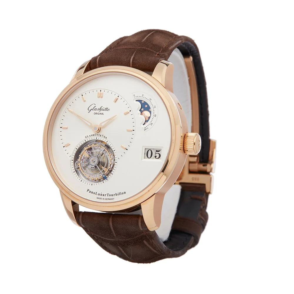 Glashutte Original Pano Lunar Tourbillon Red Gold Men's Watch - Image 3