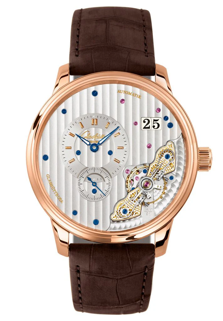 Glashutte Original Pano Matic Inverse Red Gold Men's Watch