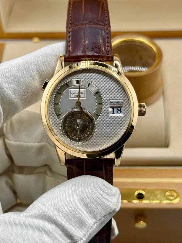 Glashutte Original Panomatic Tourbillon 18K Rose Gold Men's Watch - Image 3