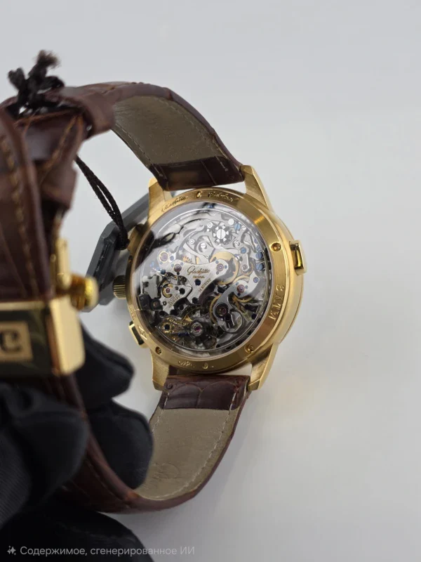 Glashutte Original PanoRetroGraph 18K Rose Gold Men's Watch - Image 9