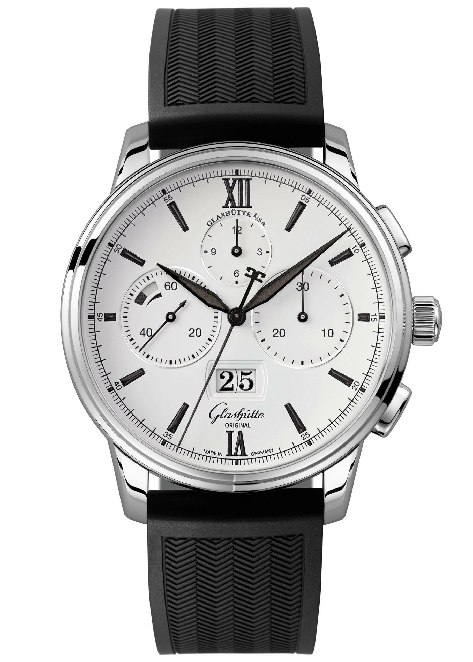 Glashutte Original Senator Chronograph Panorama Date Stainless steel Men's Watch