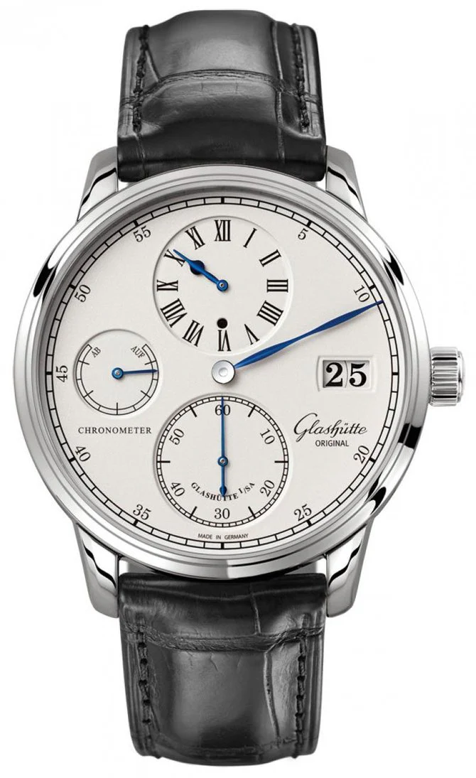 Glashutte Original Senator Chronometer Regulator White Gold Men's Watch