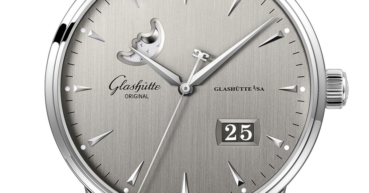 Glashutte Original Senator Excellence Panorama Date Moon Phase Stainless steel Men's Watch - Image 2