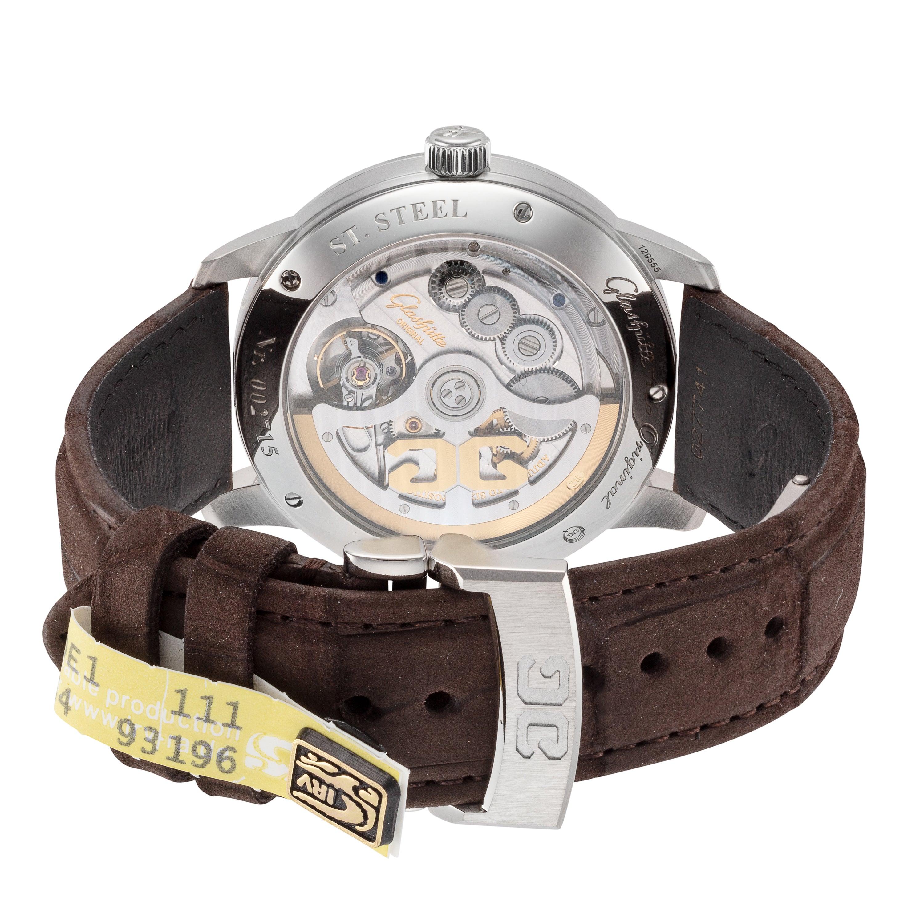 Glashutte Original Senator Excellence Panorama Date Stainless steel Men's Watch - Image 2