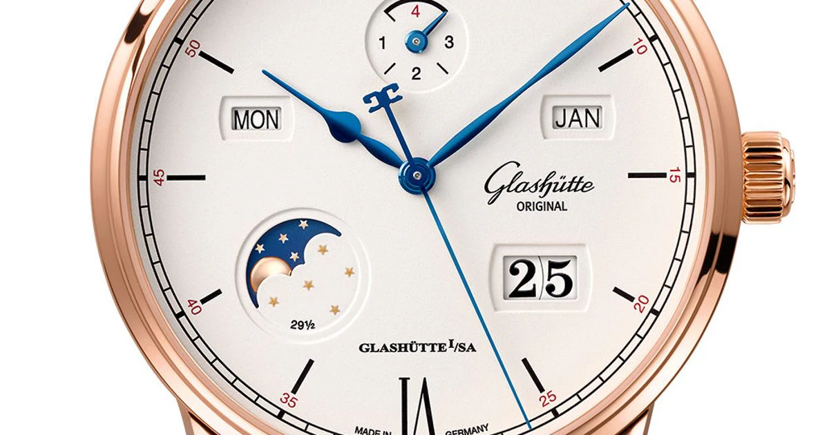 Glashutte Original Senator Excellence Perpetual Red Gold steel Men's Watch - Image 3