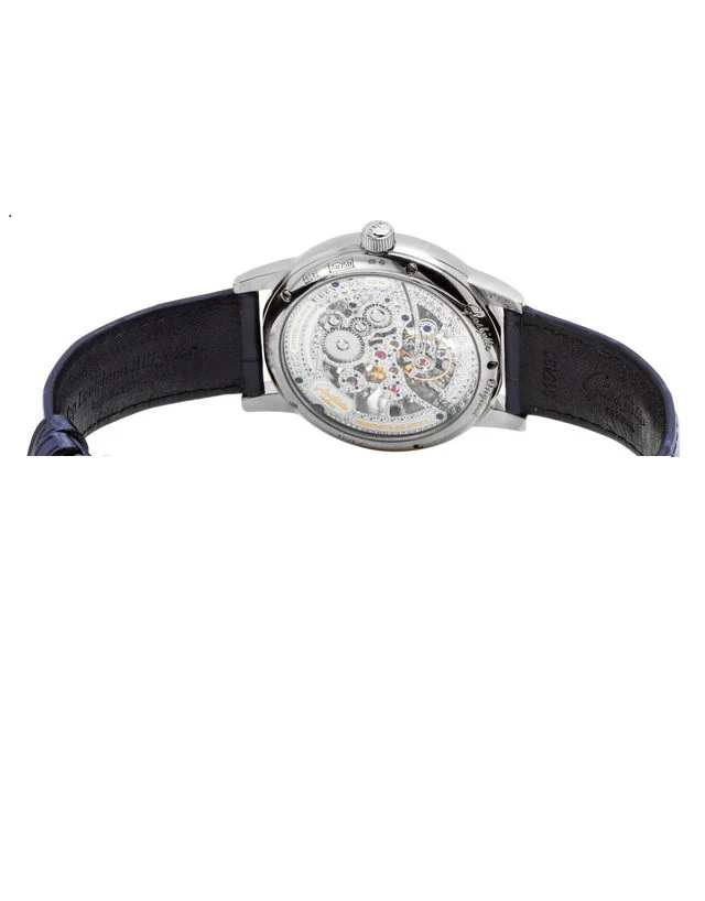 Glashutte Original Senator Moon Phase Skeletonized Edition White Gold Men's Watch - Image 4