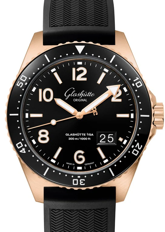 Glashutte Original Spezialist SeaQ Panorama Date Red Gold Men's Watch