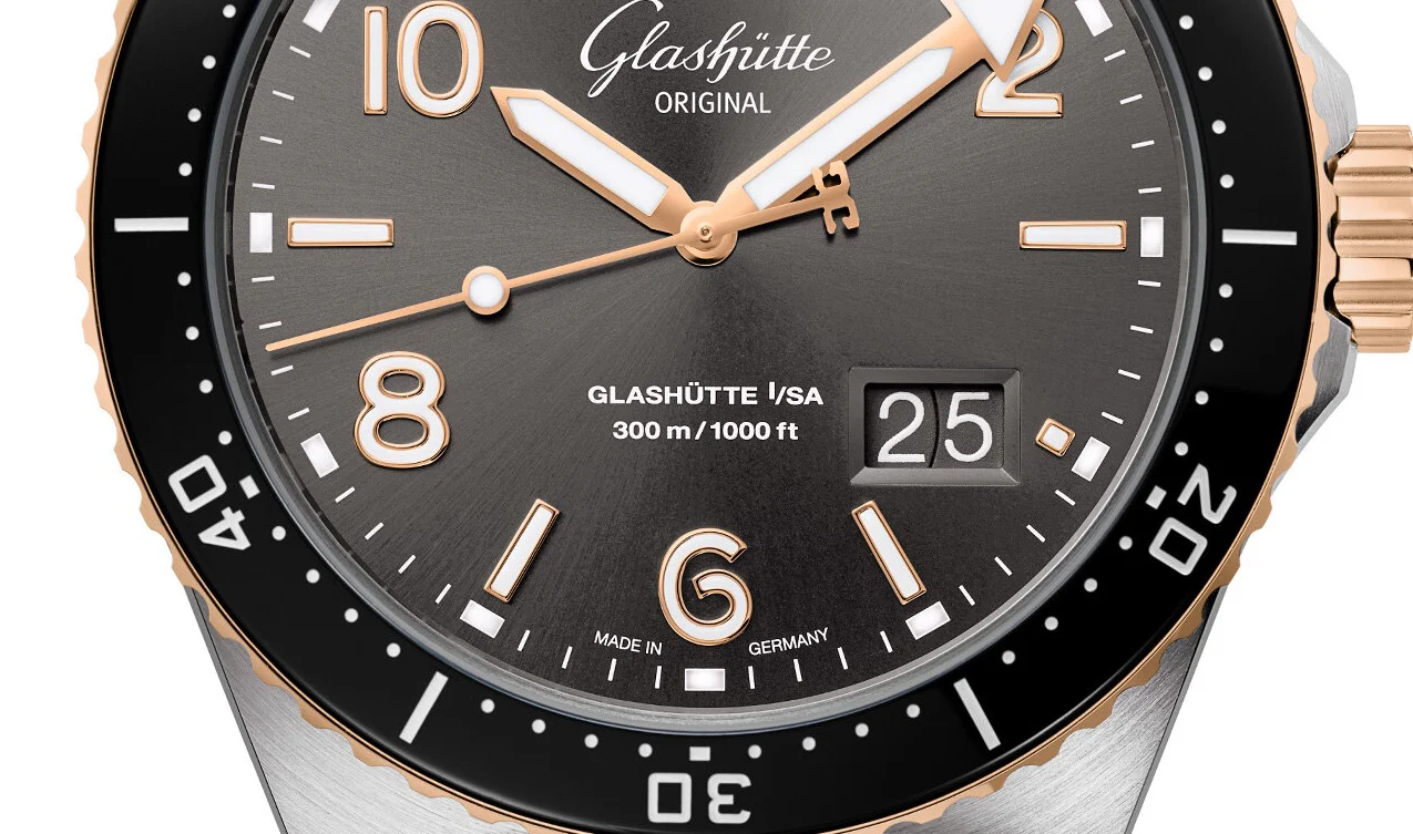 Glashutte Original Spezialist SeaQ Panorama Date Stainless steel & Red Gold Men's Watch - Image 3