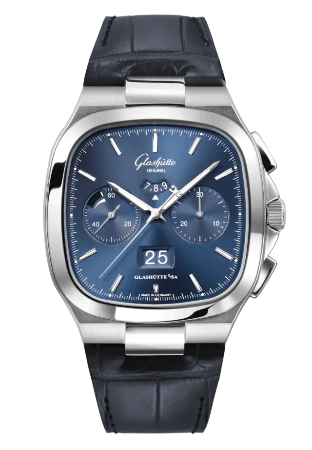 Glashutte Original Vintage Seventies Chronograph Panorama Date Stainless steel Men's Watch