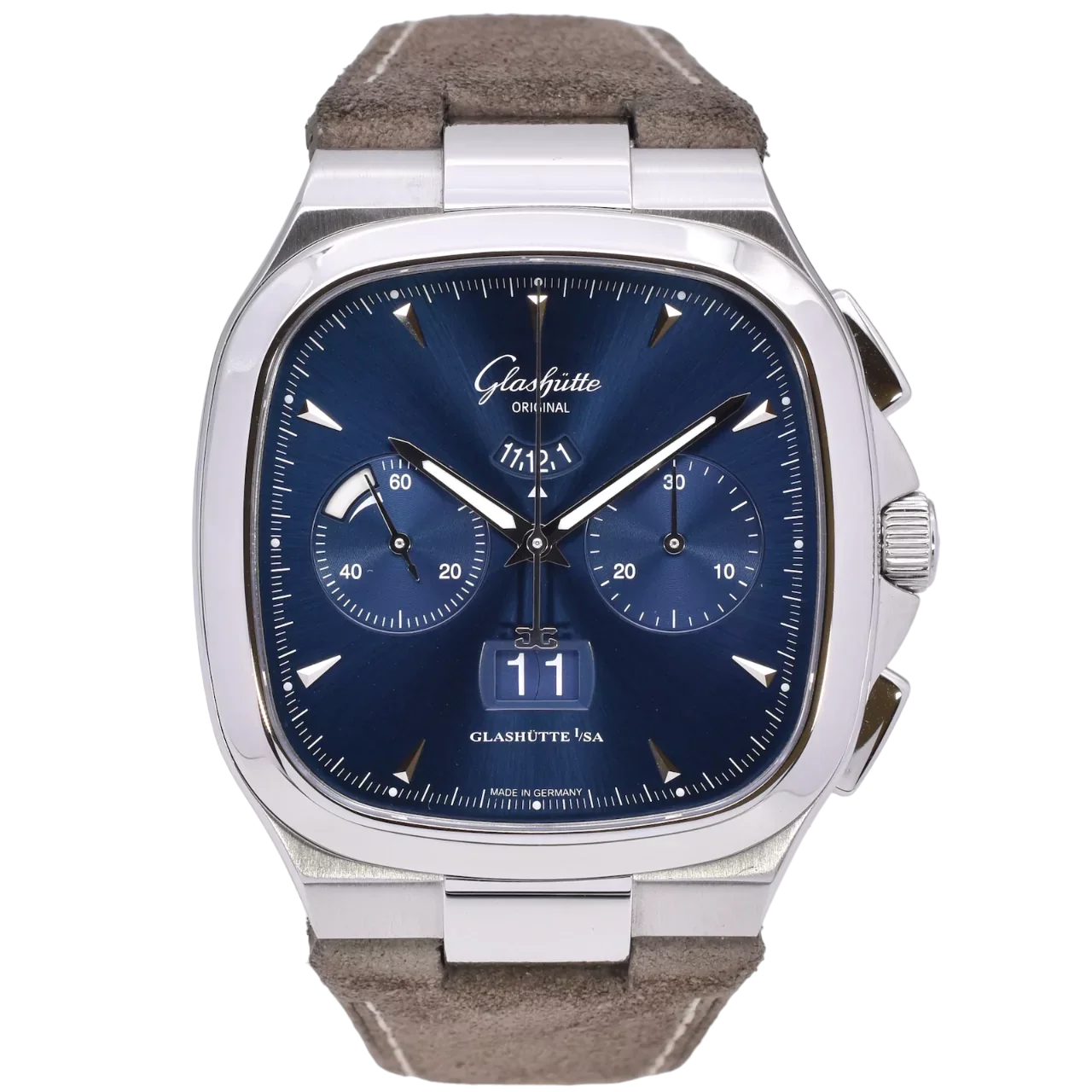 Glashutte Original Vintage Seventies Chronograph Panorama Date Stainless steel Men's Watch
