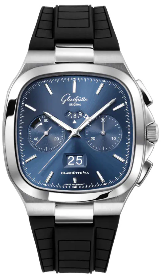 Glashutte Original Vintage Seventies Chronograph Panorama Date Stainless steel Men's Watch