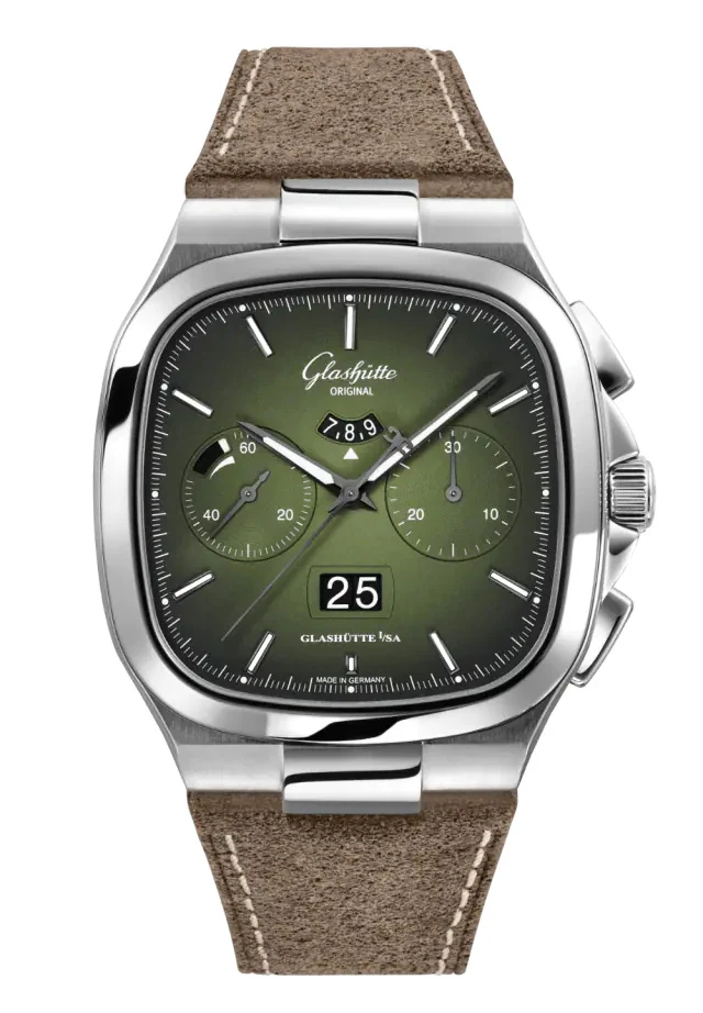 Glashutte Original Vintage Seventies Chronograph Panorama Date Stainless steel Men's Watch