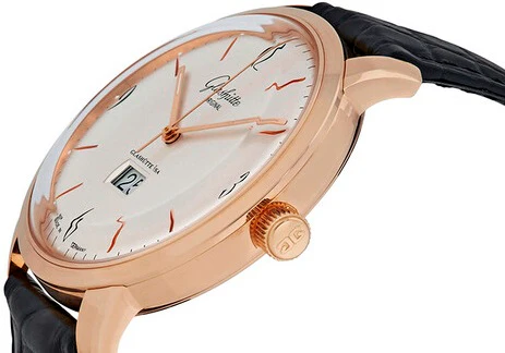 Glashutte Original Vintage Sixties Panorama Date 18K Rose Gold Men's Watch - Image 2