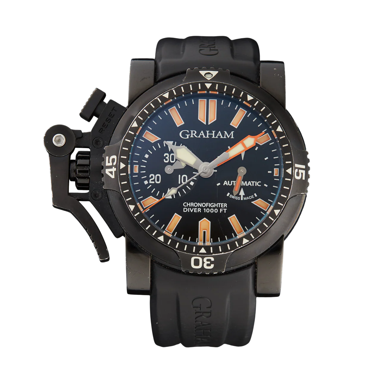 Graham Chronofighter Oversize Diver Chronograph PVD Stainless Steel Men's Watch