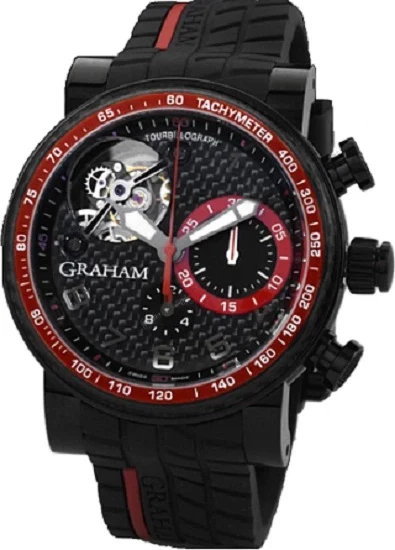 Graham Geo.Graham Tourbillograph Black PVD Stainless steel Men's Watch