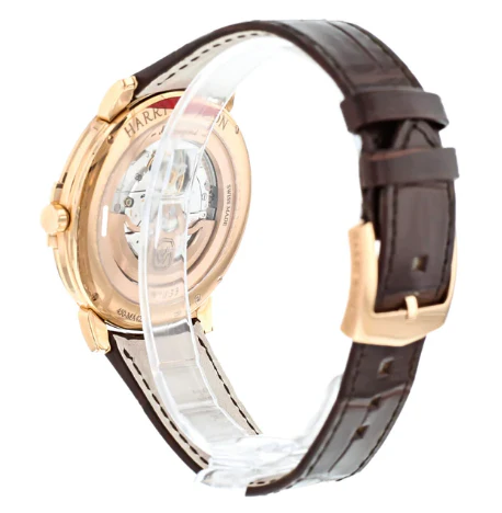 Harry Winston Midnight 18K Rose Gold Mens Watch - Image 5