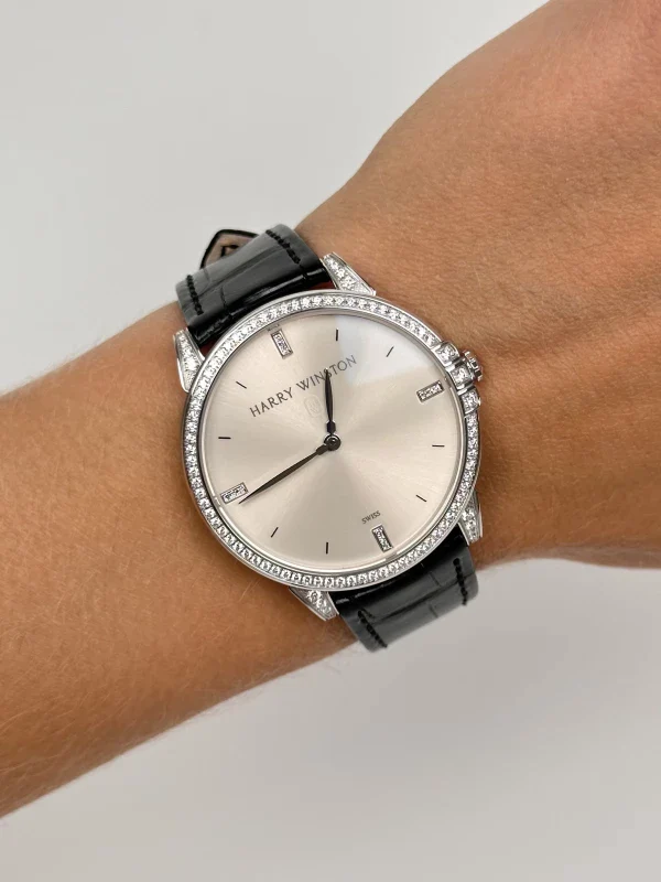 Harry Winston Midnight 18K White Gold & Diamonds Ladies Watch - Image 6