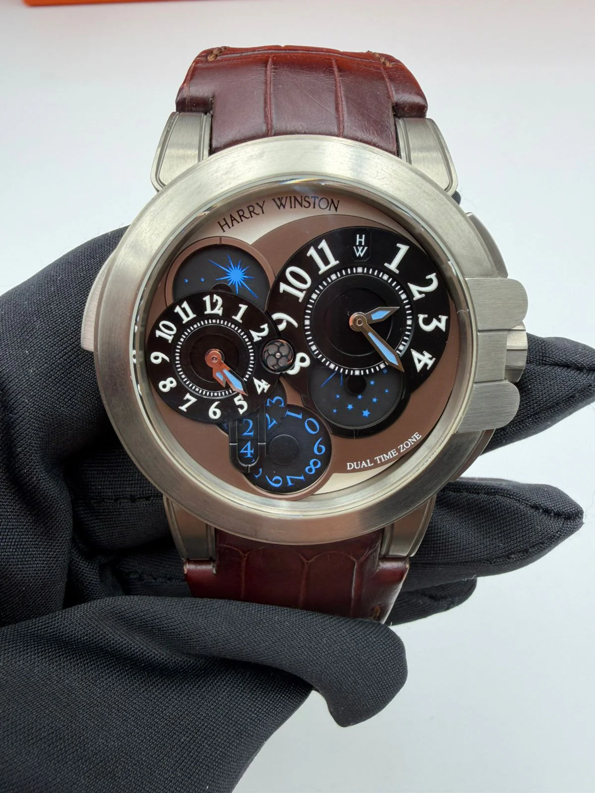 Harry Winston Ocean Dual Time Project Z4 Zalium Men's Watch - Image 3
