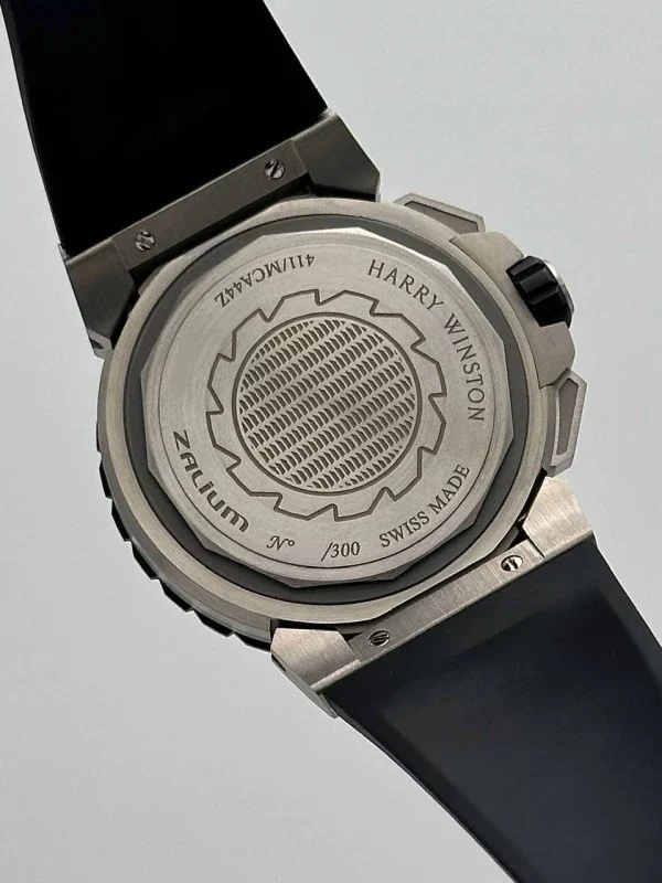 Harry Winston Ocean Sport Chronograph Limited Edition Zalium Rubber Men`s Watch - Image 9