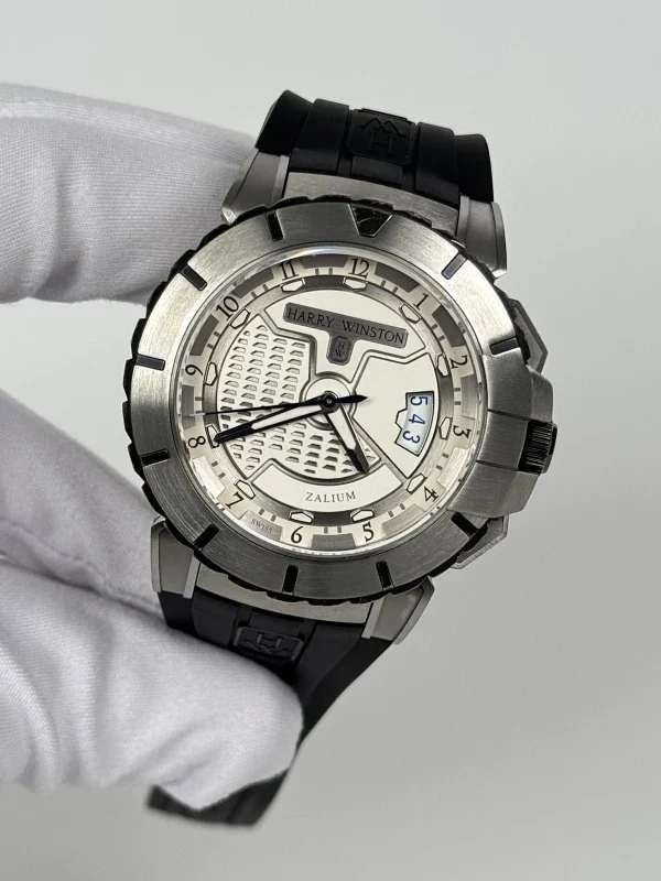 Harry Winston Ocean Sport Chronograph Zalium Rubber Men's Watch - Image 4