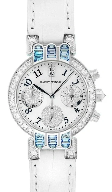 Harry Winston Premier Chronograph 18K White Gold & Diamonds Lady's Watch - Image 2