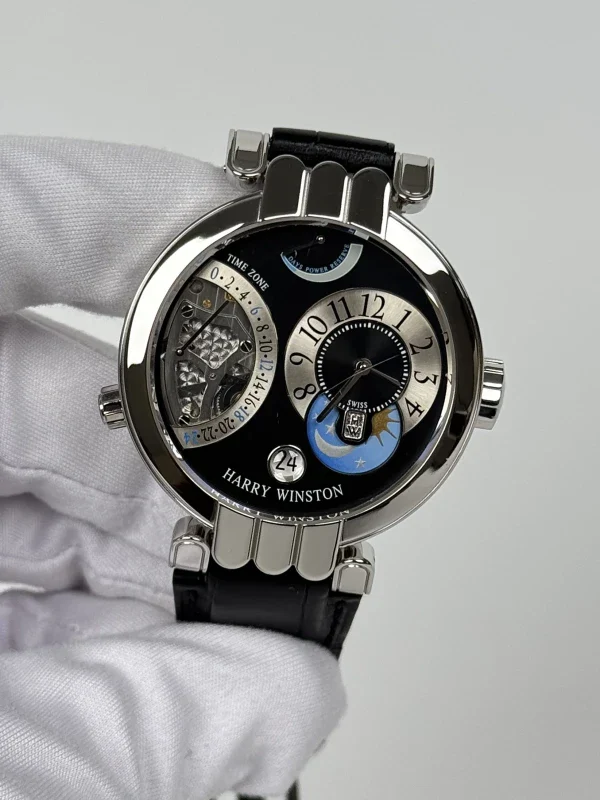 Harry Winston Premier Excenter Time Zone Platinum Men's Watch - Image 3