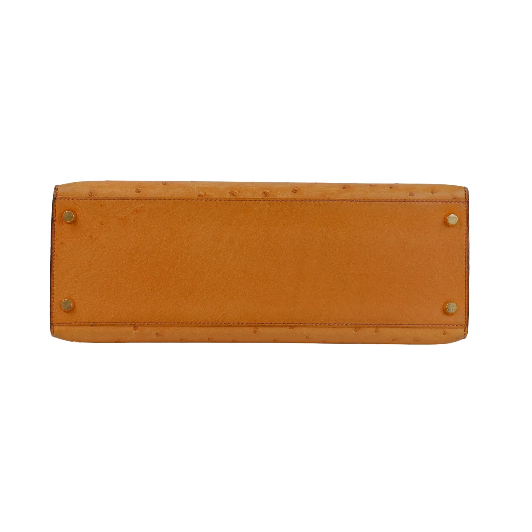 Hermes Kelly 32 Ostrich Kelly Sellier with Gold Hardware Bag - Image 5